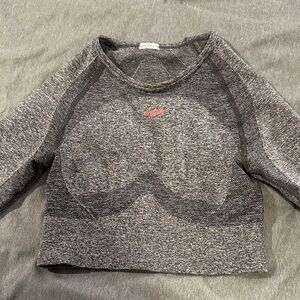 Gymshark Heathered Gray Knit Top